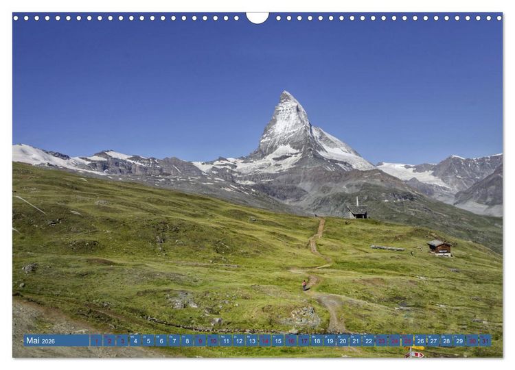 Produktbild: Bergwelt Zermatt (Wandkalender 2026 DIN A3 quer), CALVENDO Monatskalender