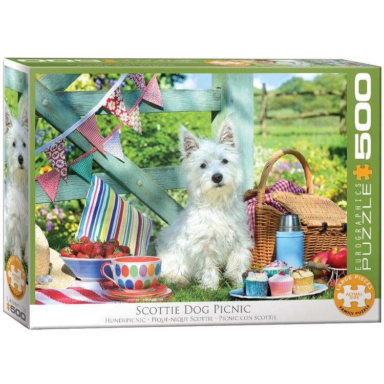 Produktbild: Family Puzzle 500 Teile - Oversize - Scottie Dog Picnic