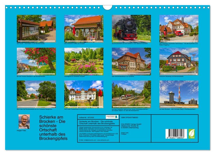 Produktbild: Schierke am Brocken - Die sch&ouml;nste Ortschaft unterhalb des Brockengipfels (Wandkalender 2026 DIN A3 quer), CALVENDO Monatskalender