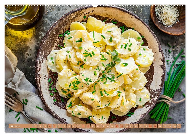 Produktbild: Alles Kartoffel oder was?! - Gerichte aus der Kartoffelwelt (Wandkalender 2026 DIN A2 quer), CALVENDO Monatskalender