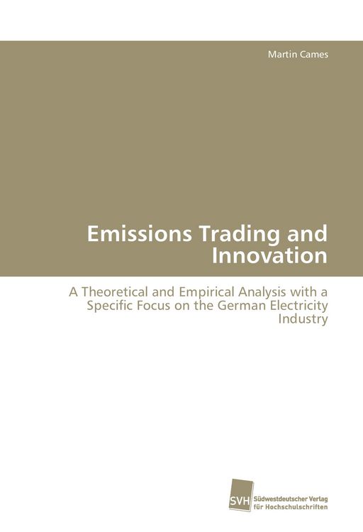 Produktbild: Emissions Trading and Innovation