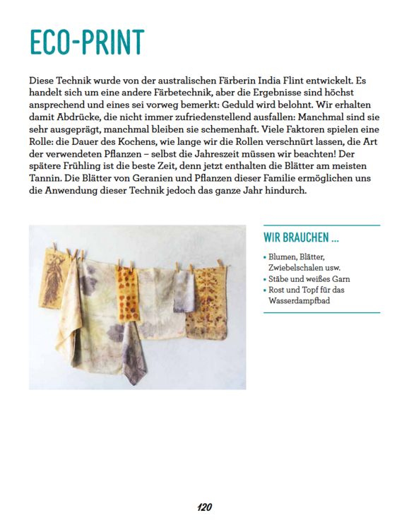 Produktbild: Farbenfroh f&auml;rben mit Pflanzen &ndash; leicht gemacht