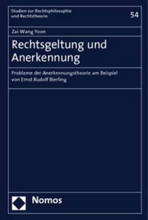 Produktbild: Rechtsgeltung und Anerkennung