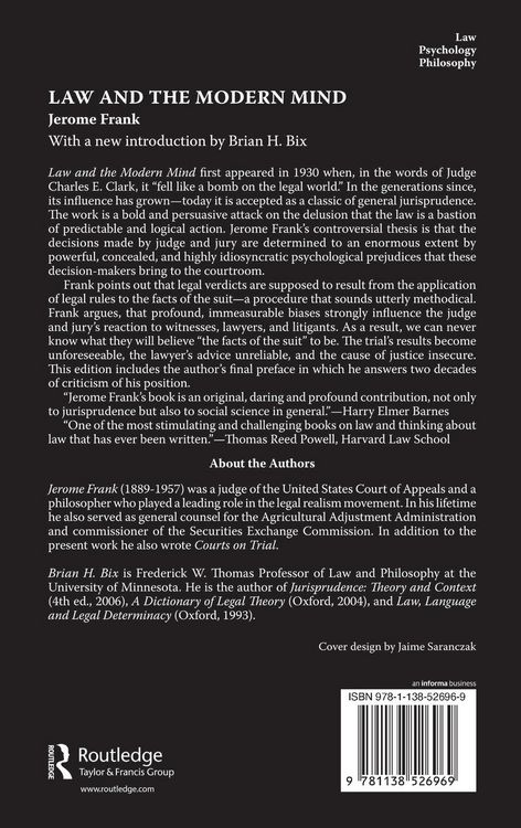 Produktbild: Law and the Modern Mind