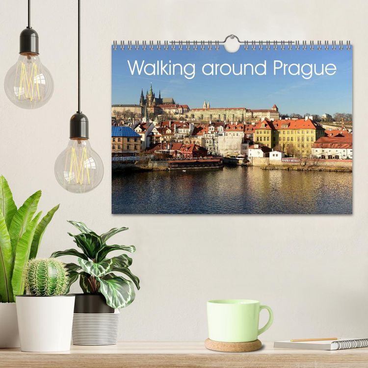 Produktbild: Walking around Prague (Wall Calendar 2026 DIN A4 landscape), CALVENDO 12 Month Wall Calendar