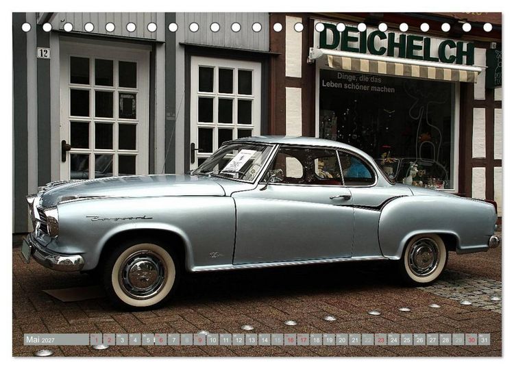 Produktbild: Oldtimer vergangenger Jahrzehnte (Tischkalender 2027 DIN A5 quer), CALVENDO Monatskalender