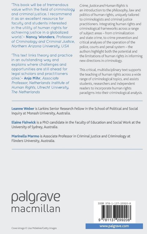 Produktbild: Crime, Justice and Human Rights