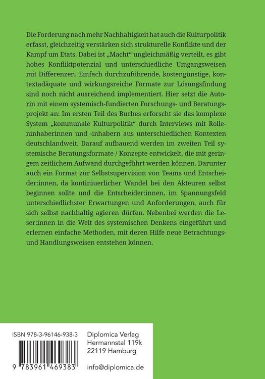 Produktbild: Nachhaltige Kulturpolitik - systemisch gedacht und systemisch gemacht. Konzepte f&uuml;r Kommunen und kommunale Akteure