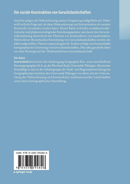 Produktbild: Die soziale Konstruktion von Geruchslandschaften