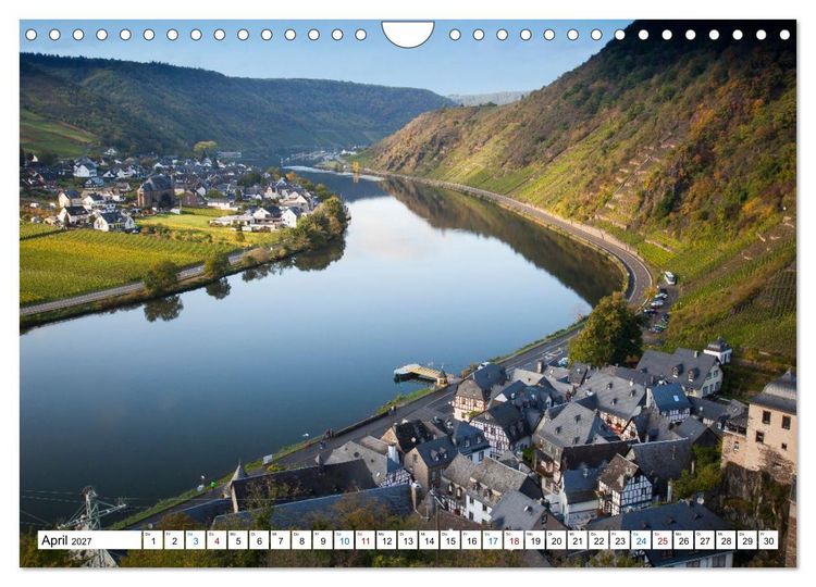 Produktbild: Die sch&ouml;nsten Orte im Moseltal - Von der Burg Eltz bis nach Trier (Wandkalender 2027 DIN A4 quer), CALVENDO Monatskalender