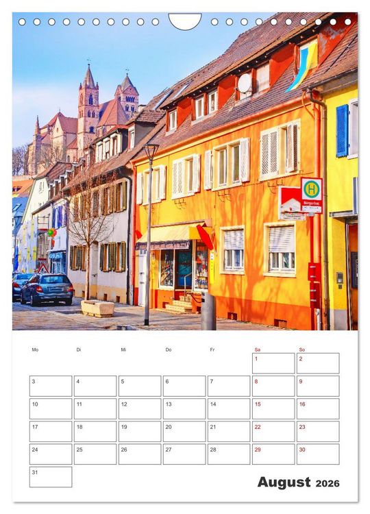 Produktbild: Breisach - Reiseplaner (Wandkalender 2026 DIN A4 hoch), CALVENDO Monatskalender