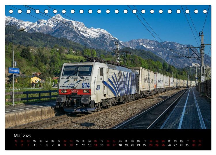 Produktbild: Die Bahn im Salzburgerland (Tischkalender 2026 DIN A5 quer), CALVENDO Monatskalender