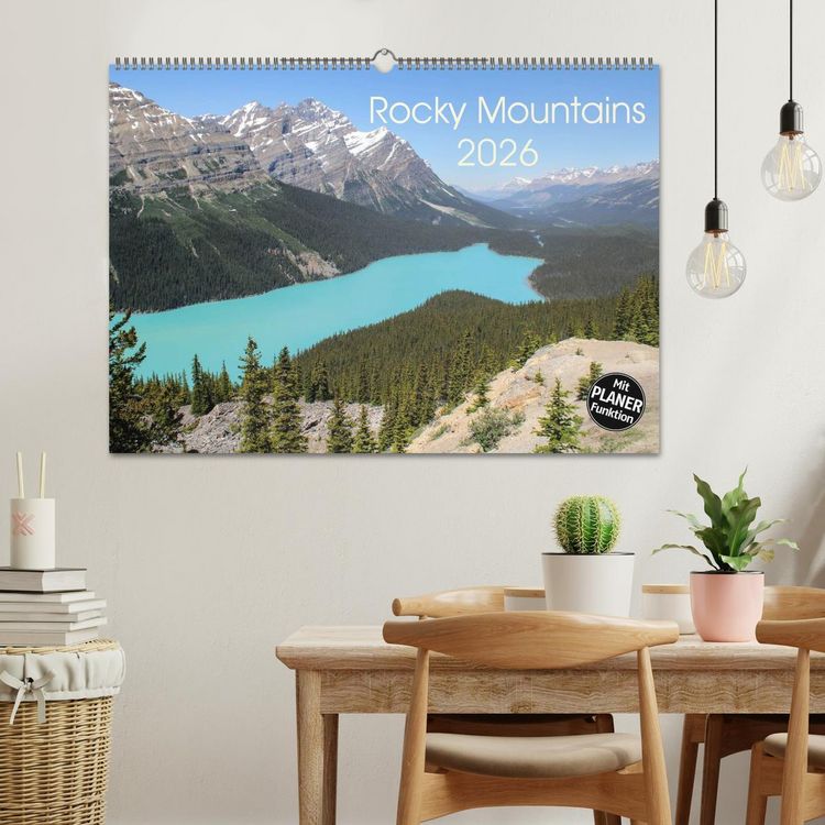Produktbild: Rocky Mountains 2026 (Wandkalender 2026 DIN A2 quer), CALVENDO Monatskalender