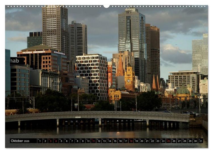 Produktbild: Melbourne (Wandkalender 2026 DIN A2 quer), CALVENDO Monatskalender