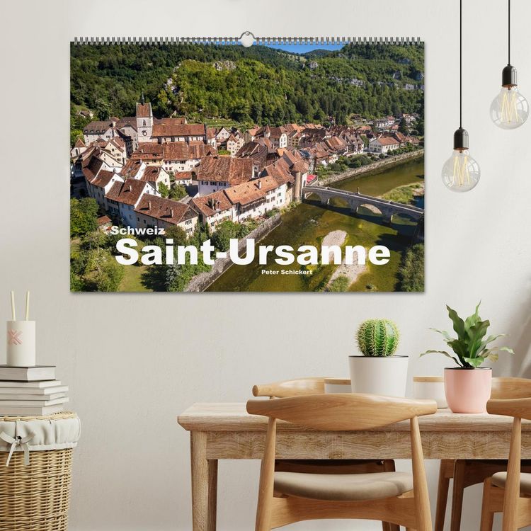 Produktbild: Schweiz - Saint-Ursanne (Wandkalender 2026 DIN A2 quer), CALVENDO Monatskalender