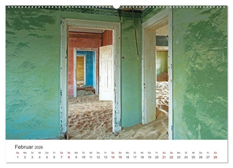 Produktbild: Kolmannskuppe Die Geisterstadt in der Sandw&uuml;ste (hochwertiger Premium Wandkalender 2026 DIN A2 quer), Kunstdruck in Hochglanz