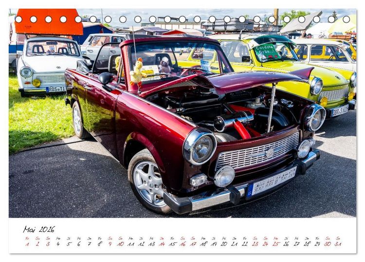 Produktbild: Trabi-Treffen (Tischkalender 2026 DIN A5 quer), CALVENDO Monatskalender