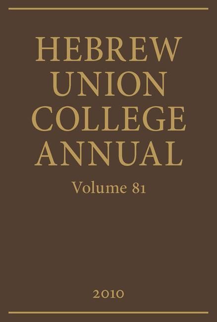 Produktbild: Hebrew Union College Annual