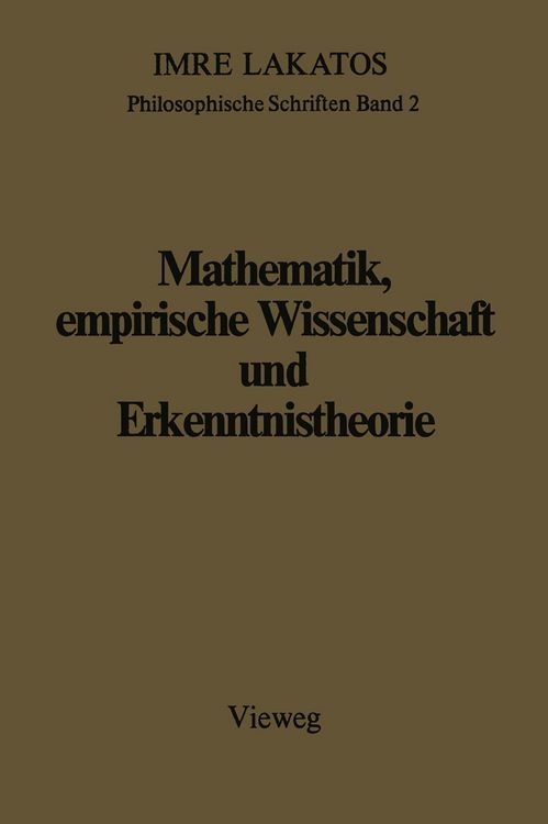 Produktbild: Mathematik, empirische Wissenschaft und Erkenntnistheorie