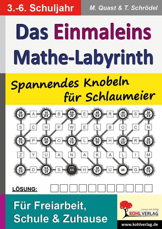 Produktbild: Das Einmaleins-Mathe-Labyrinth