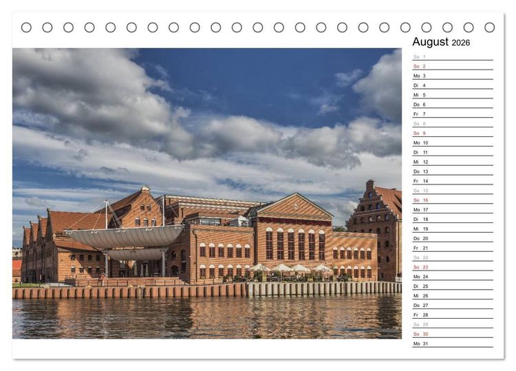Produktbild: Danzig - Zeit f&uuml;r Entdeckungen (Tischkalender 2026 DIN A5 quer), CALVENDO Monatskalender