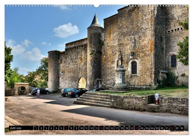 Produktbild: Frankreichs wehrhafter S&uuml;den - Festungen und Wehranlagen im Languedoc-Roussillon (hochwertiger Premium Wandkalender 2026 DIN A2 quer), Kunstdruck in Hochglanz