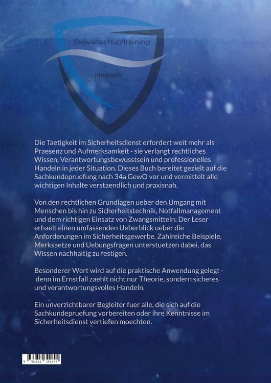 Produktbild: Vorbereitung auf die Sachkundepr&uuml;fung nach &sect;34a GewO (IHK)