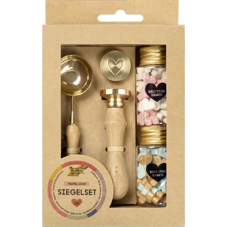 Produktbild: Folia Siegel Set PASTEL LOVE