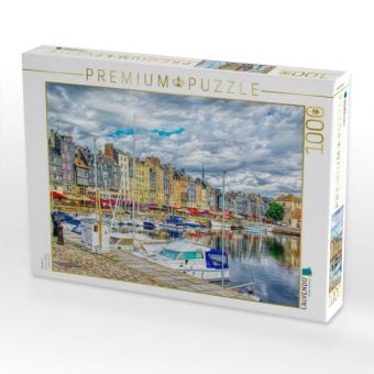 Produktbild: CALVENDO Puzzle Honfleur | 1000 Teile Lege-Gr&ouml;&szlig;e 64x48cm Foto-Puzzle f&uuml;r gl&uuml;ckliche Stunden
