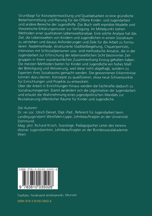 Produktbild: Der sozialr&auml;umliche Blick der Jugendarbeit