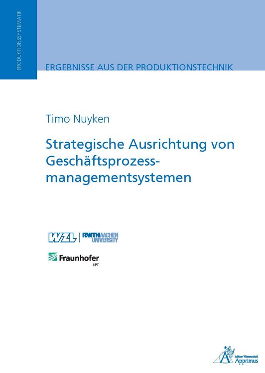 Produktbild: Strategische Ausrichtung von Gesch&auml;ftsprozessmanagementsystemen