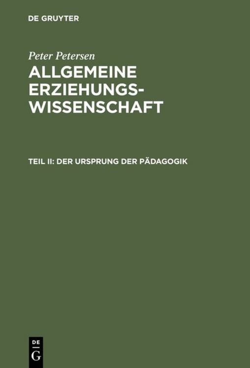 Produktbild: Der Ursprung der P&auml;dagogik