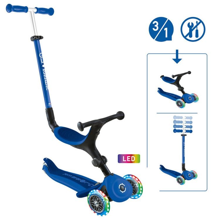 Produktbild: GLOBBER GO-UP ACTIVE LIGHTS blau