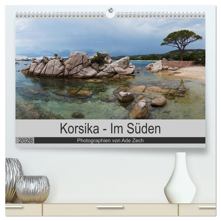 Produktbild: Korsika - Im S&uuml;den (hochwertiger Premium Wandkalender 2026 DIN A2 quer), Kunstdruck in Hochglanz