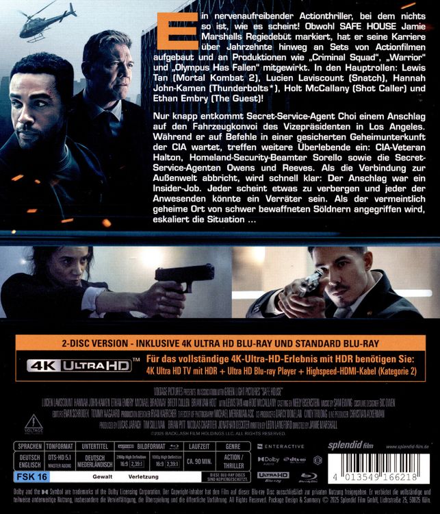 Produktbild: Safe House - Verrat ist die ultimative Waffe LTD. - Limited Edition (4K Ultra HD) (+ Blu-ray)