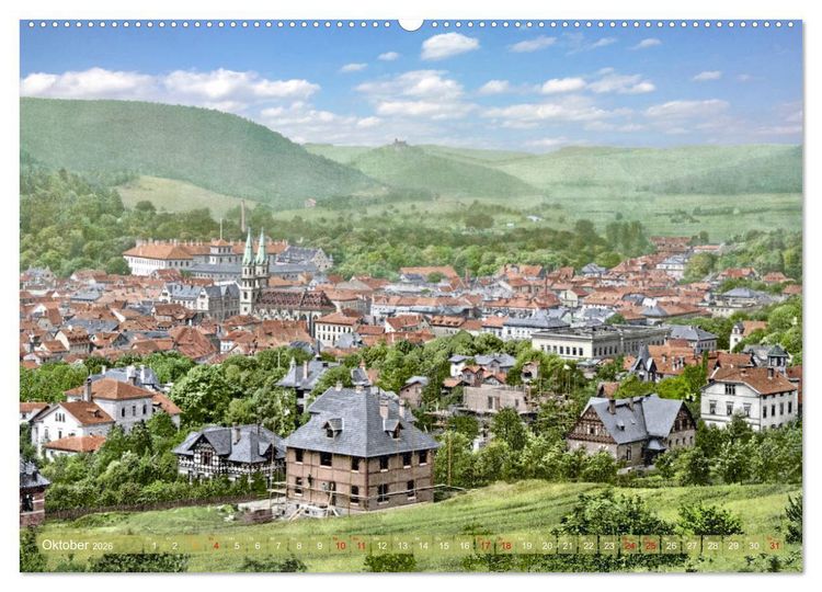 Produktbild: Th&uuml;ringen um das Jahr 1900 &ndash; Fotos neu restauriert und detailcoloriert. (Wandkalender 2026 DIN A2 quer), CALVENDO Monatskalender