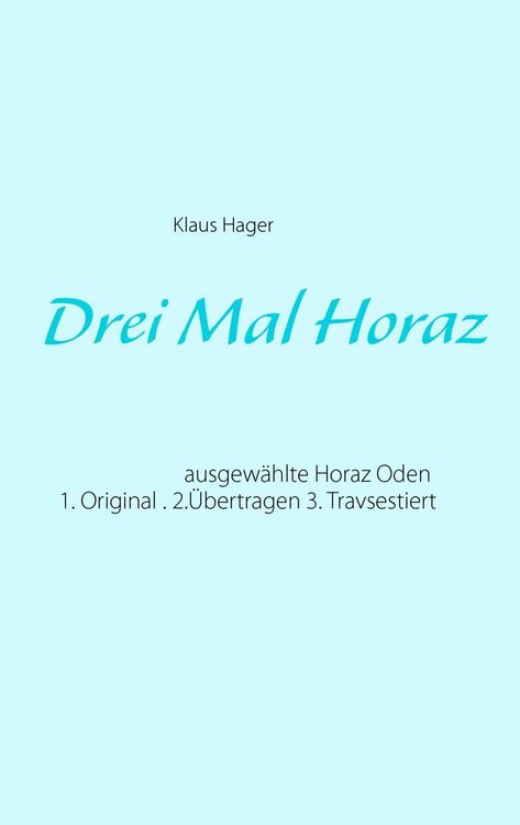 Produktbild: Drei Mal Horaz