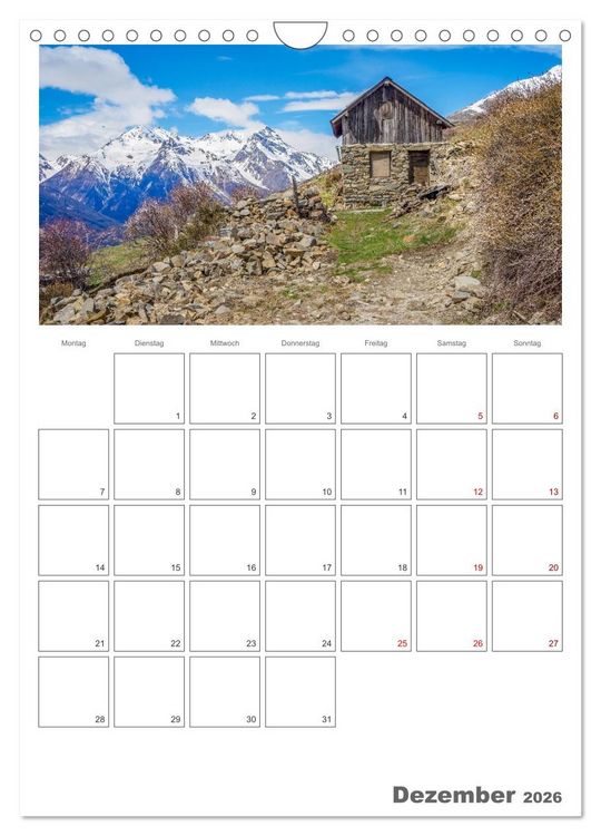Produktbild: Franz&ouml;sische Alpen, auf den Pfaden des Murmeltiers (Wandkalender 2026 DIN A4 hoch), CALVENDO Monatskalender
