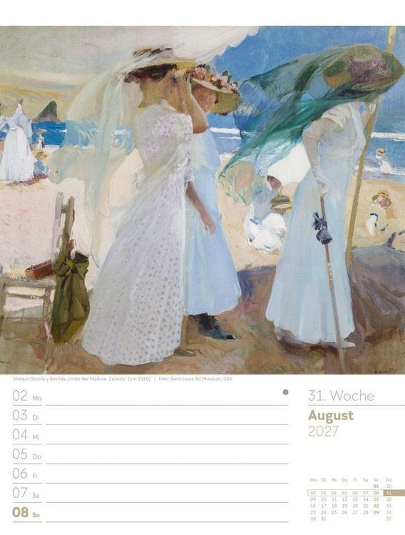 Produktbild: Kunstwelt Wochenplaner Kalender 2027 | Impressionismus und Klassische Moderne