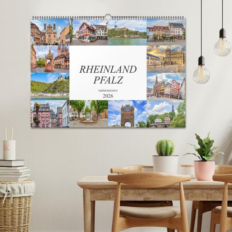 Produktbild: Rheinland Pfalz Impressionen (Wandkalender 2026 DIN A2 quer), CALVENDO Monatskalender