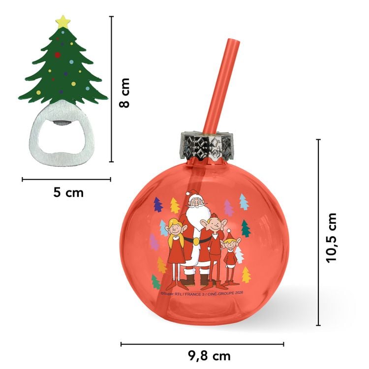 Kugel-Glas mit Flaschenöffner in Geschenkbox kaufen