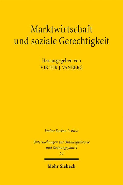 Produktbild: Marktwirtschaft und soziale Gerechtigkeit