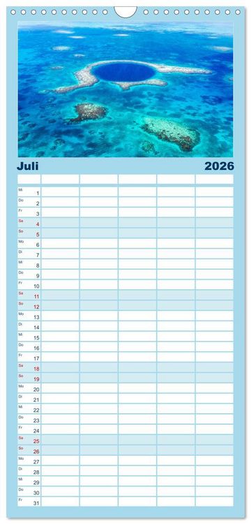 Produktbild: Familienplaner 2026 - Unglaubliche Natur - Landschaften aus unserer wunderbaren Welt mit 5 Spalten (Wandkalender, 21 x 45 cm) CALVENDO