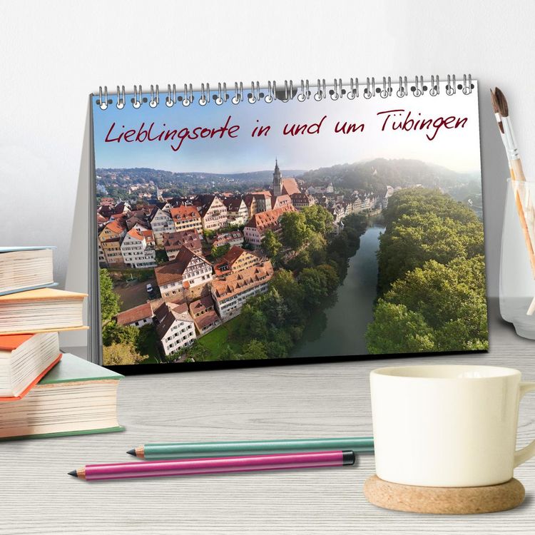 Produktbild: Lieblingsorte in und um T&uuml;bingen (Tischkalender 2026 DIN A5 quer), CALVENDO Monatskalender