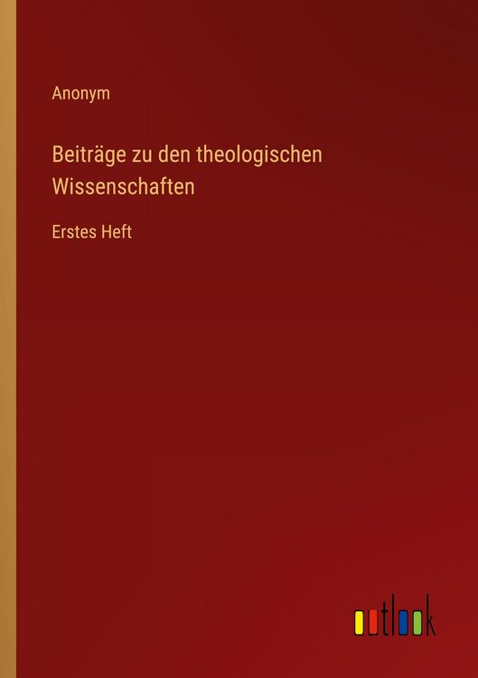 Produktbild: Beitr&auml;ge zu den theologischen Wissenschaften