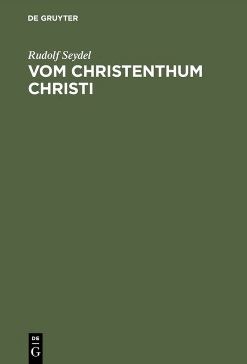 Produktbild: Vom Christenthum Christi