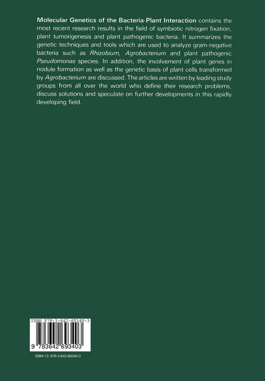 Produktbild: Molecular Genetics of the Bacteria-Plant Interaction