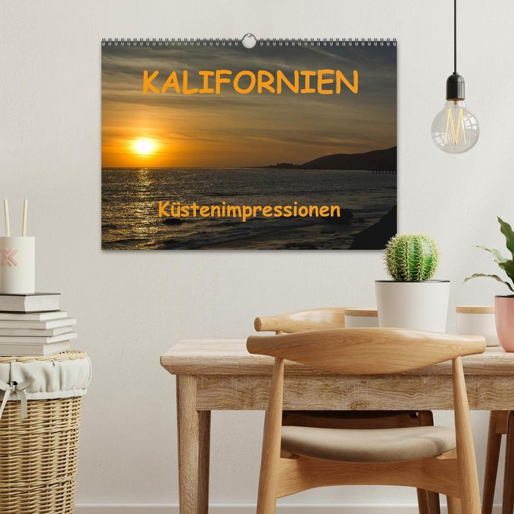 Produktbild: KALIFORNIEN K&uuml;stenimpressionen (Wandkalender 2026 DIN A3 quer), CALVENDO Monatskalender
