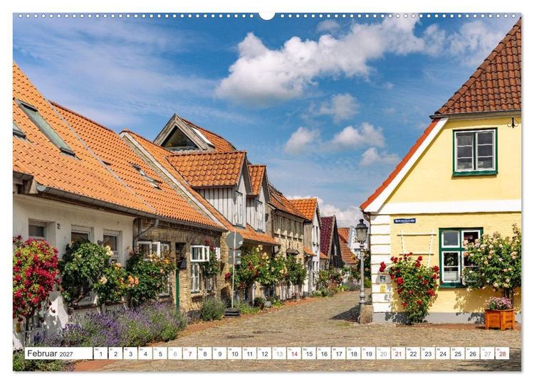 Produktbild: Deutschlands sch&ouml;nste Altst&auml;dte - Schleswig-Holstein (Wandkalender 2027 DIN A2 quer), CALVENDO Monatskalender