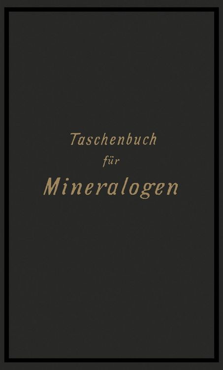 Produktbild: Taschenbuch f&uuml;r Mineralogen